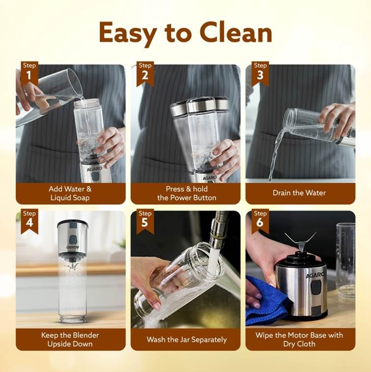 Agaro Portable Mini Blender And Juicer