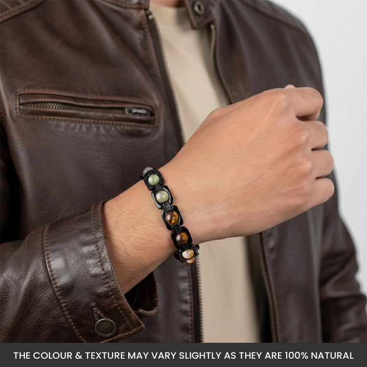 Rinmukteshwar Siddh Metal Dhan Yog™ Bracelet (Matte Black)