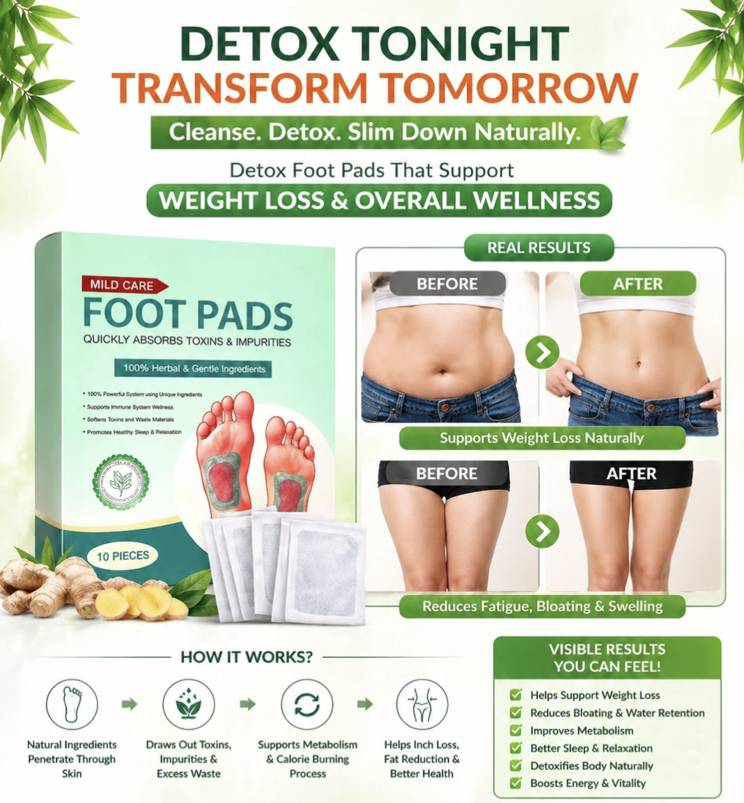 Premium Natural Detox Foot Patches For Weight Loss and Overall Wellness(Buy 1 Get 1 Free)