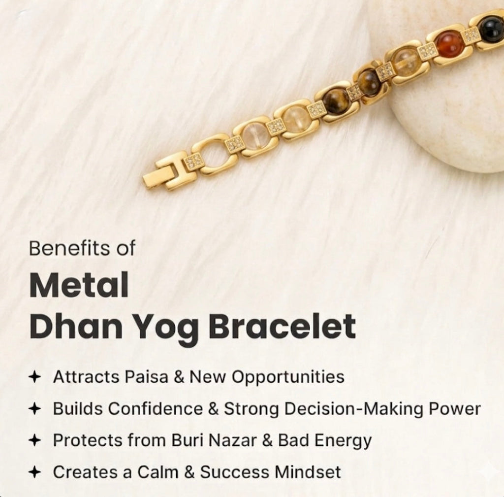 Rinmukteshwar Siddh Metal Dhan Yog™ Bracelet (Gold Plated)