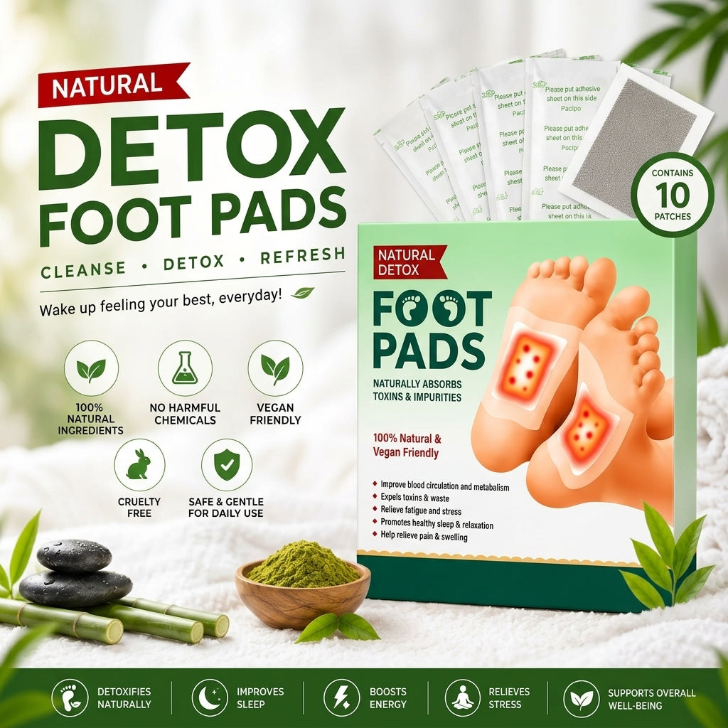 Premium Natural Detox Foot Patches For Weight Loss and Overall Wellness(Buy 1 Get 1 Free)