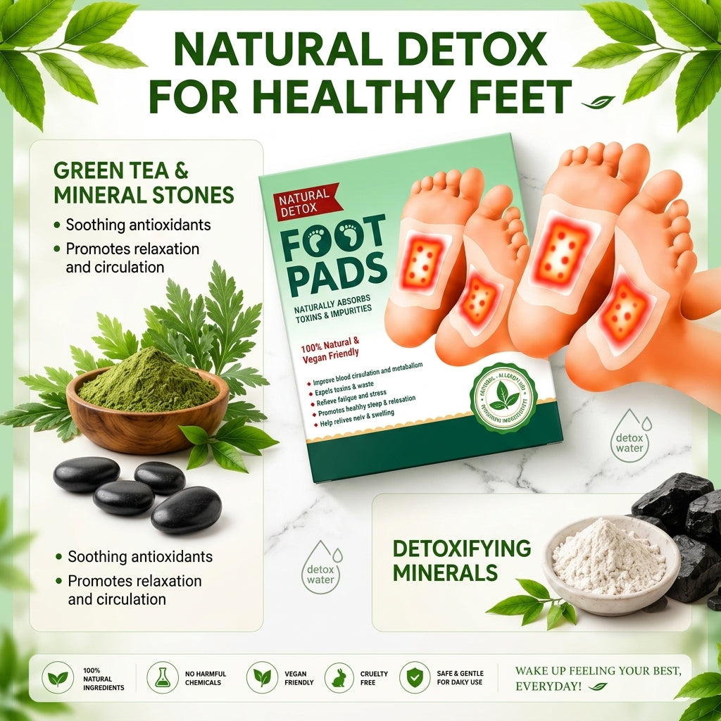 Premium Natural Detox Foot Patches For Weight Loss and Overall Wellness(Buy 1 Get 1 Free)