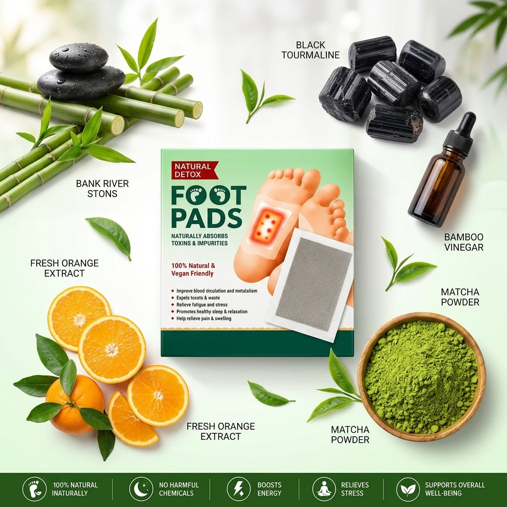 Premium Natural Detox Foot Patches For Weight Loss and Overall Wellness(Buy 1 Get 1 Free)