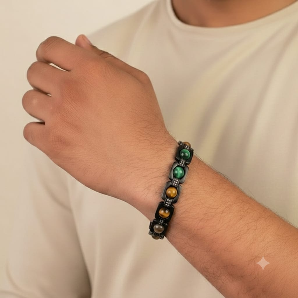 Rinmukteshwar Siddh Metal Dhan Yog™ Bracelet (Matte Black)