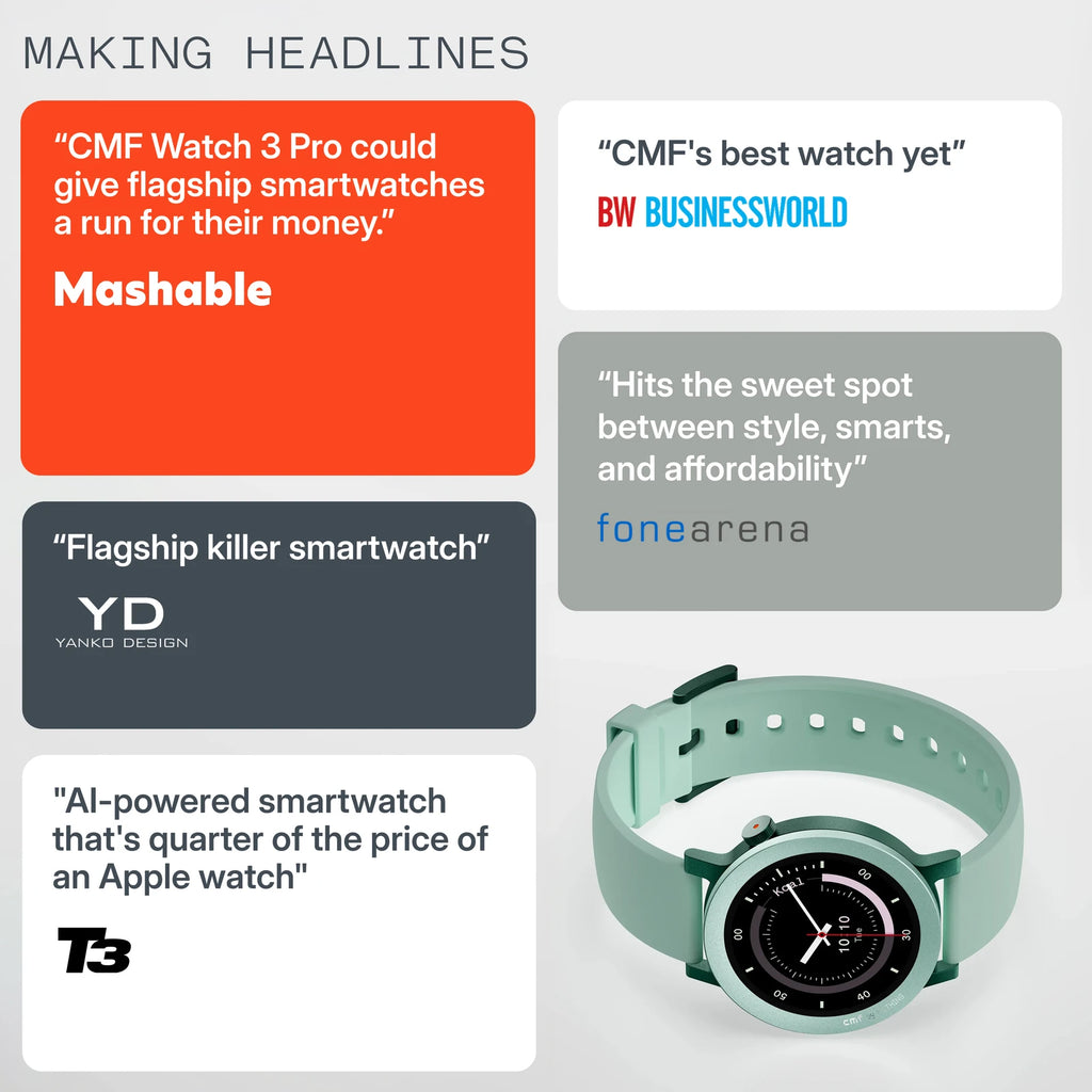 CMF by Nothing Watch 3 Pro Built Inside AI Feature, With Free CMF Buds 2
